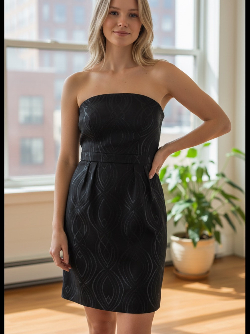 👗Limited Edition Elegant Black Strapless Dress